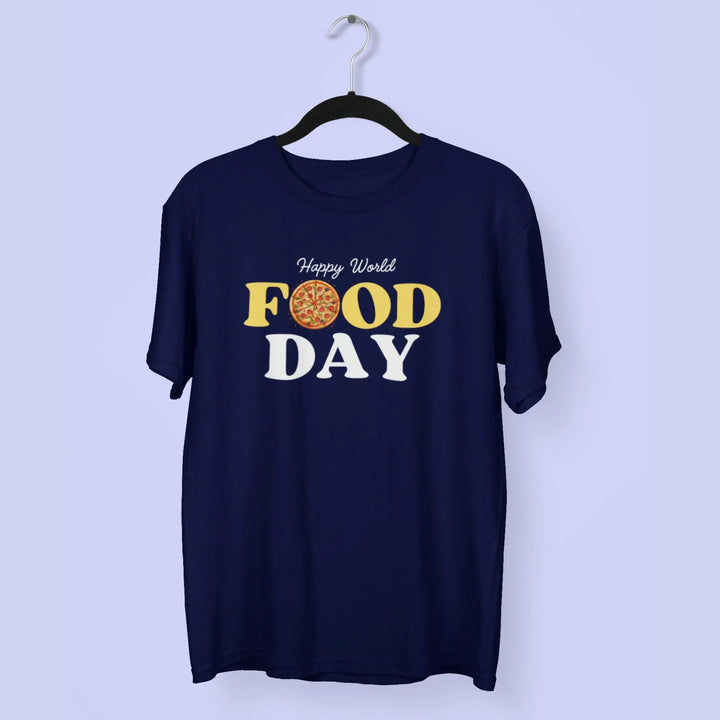 Happy World Food Day Round Neck Half Sleeve Classic T-Shirt fashionfront