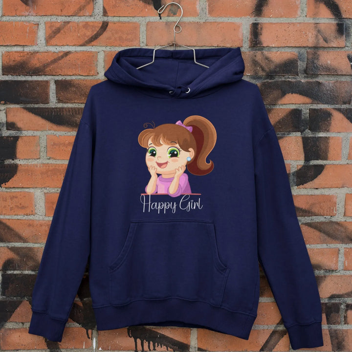 Happy Girl Unisex Hooded SweatShirt fashionfront