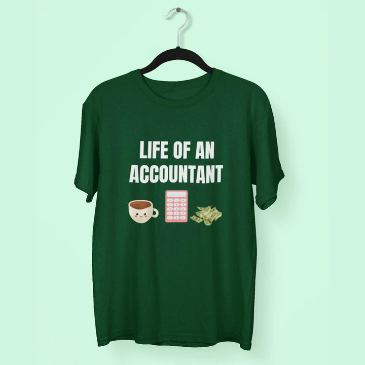 Accountant Round Neck Half Sleeve Classic T-Shirt fashionfront