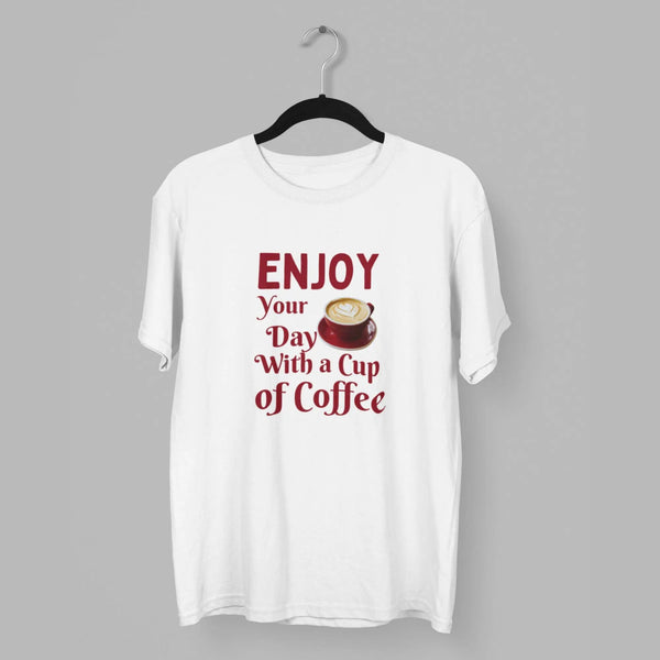 Enjoy your day with a cup of coffee classic t-shirt fashionfront