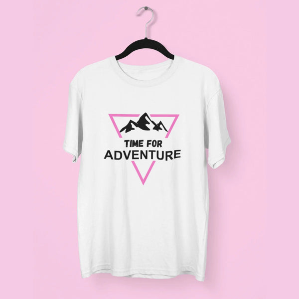 Time to Adventure Round Neck Half Sleeve Classic T-Shirt fashionfront