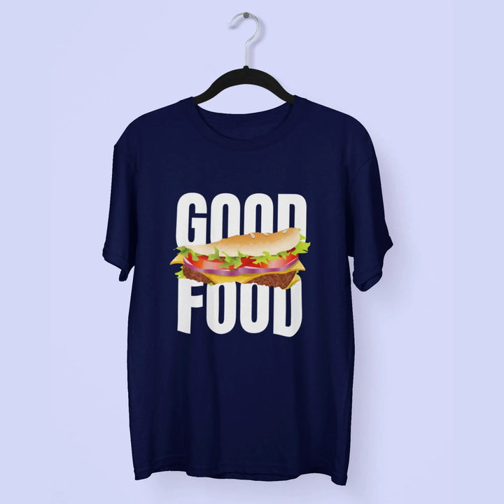 Good Food Round Neck Half Sleeve Classic T-Shirt fashionfront