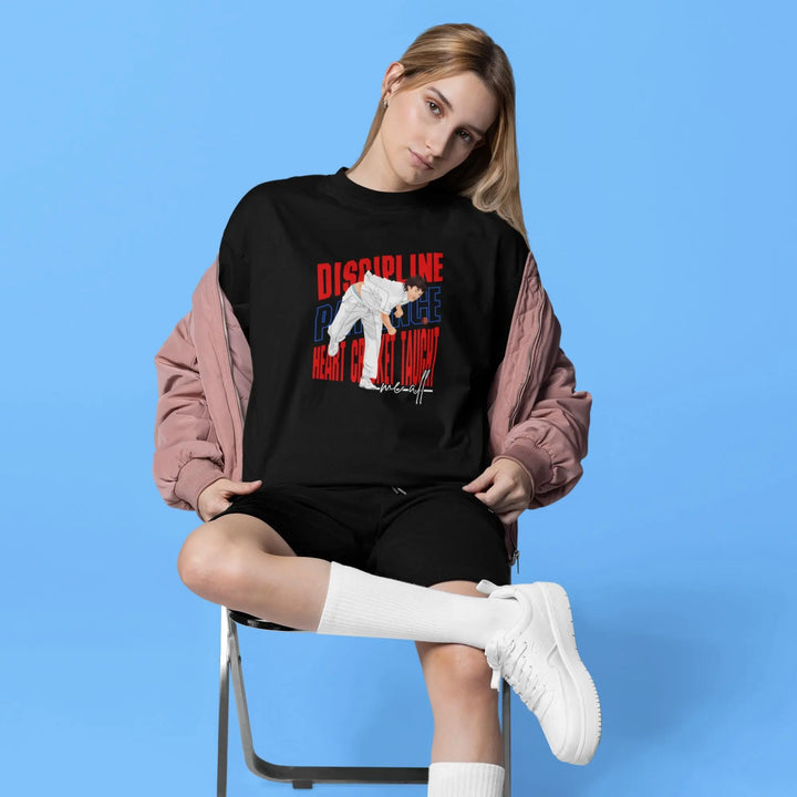 Discipline. Patience. Heart. Cricket Taught Me All T-Shirt fashionfront