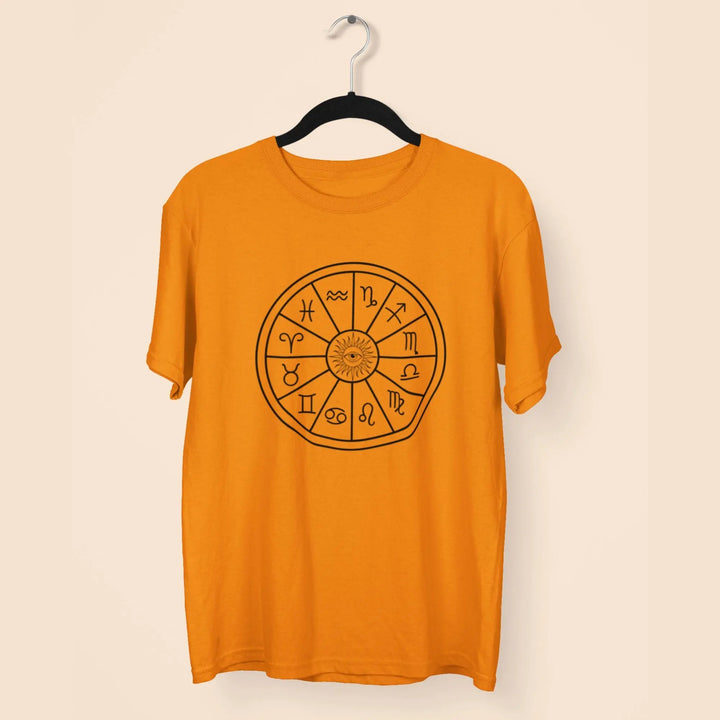 Astrology Round Neck Half Sleeve Classic T-Shirt fashionfront