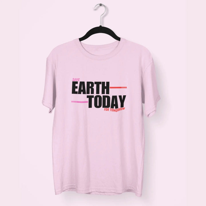 Save Earth Today For Tomorrow Round Neck Half Sleeve Classic T-Shirt fashionfront