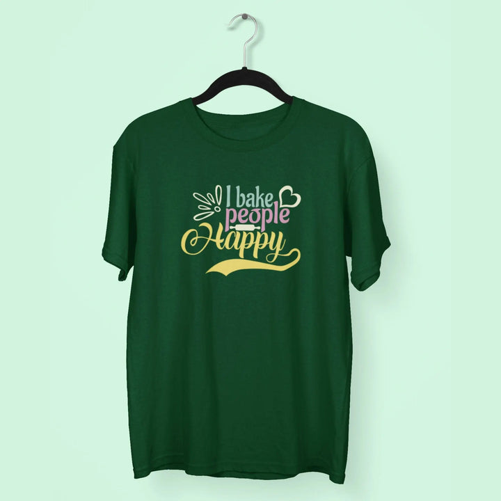 I Bake People Happy Unisex T-Shirt fashionfront