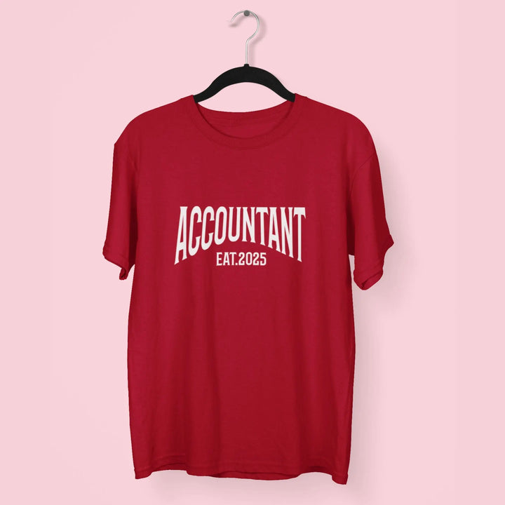 Accountant Round Neck Half Sleeve Classic T-Shirt fashionfront