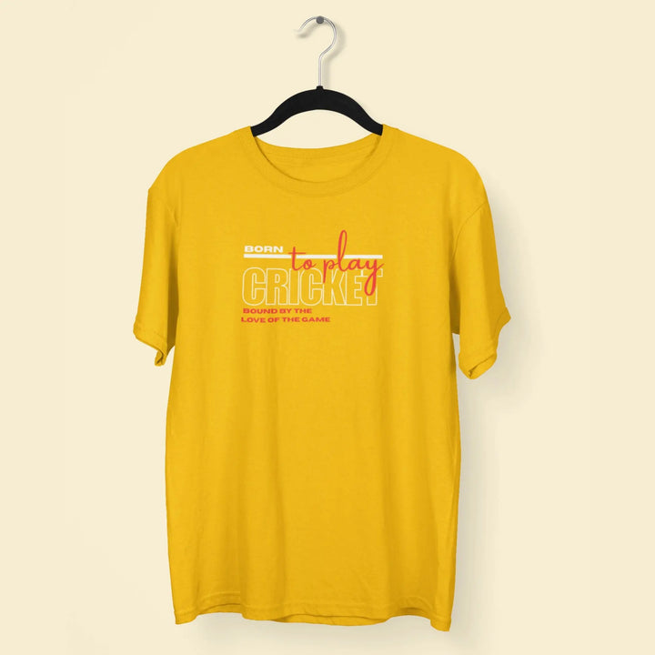 Born To Play Cricket, Bound By The Love Of The Game T-Shirt fashionfront
