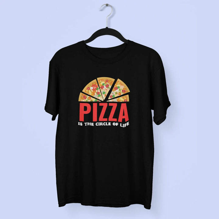 Pizza Round Neck Half Sleeve Classic T-Shirt fashionfront