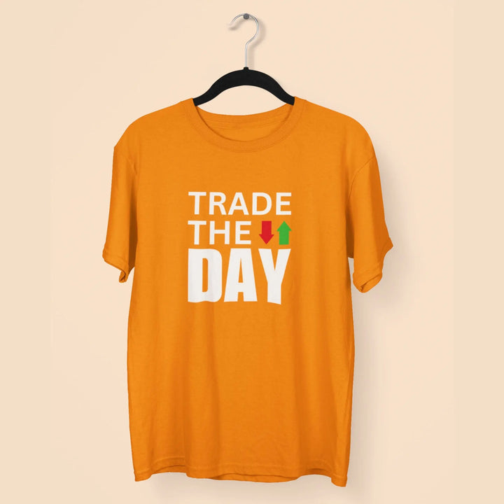 Men Trade The Day Stock Market Round Neck Half Sleeve Classic T-Shirt fashionfront