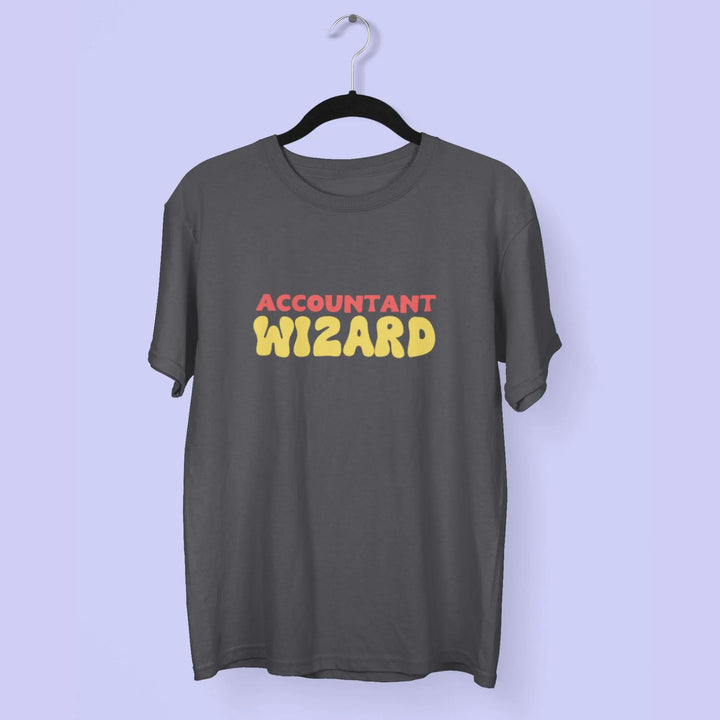 Accountant Wizard Round Neck Half Sleeve Classic T-Shirt fashionfront