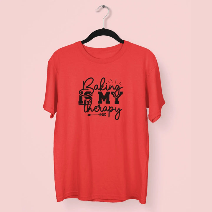 Baking Is My Therapy Unisex T-Shirt fashionfront