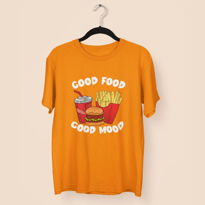 Good Food Good Mood Round Neck Half Sleeve Classic T-Shirt fashionfront