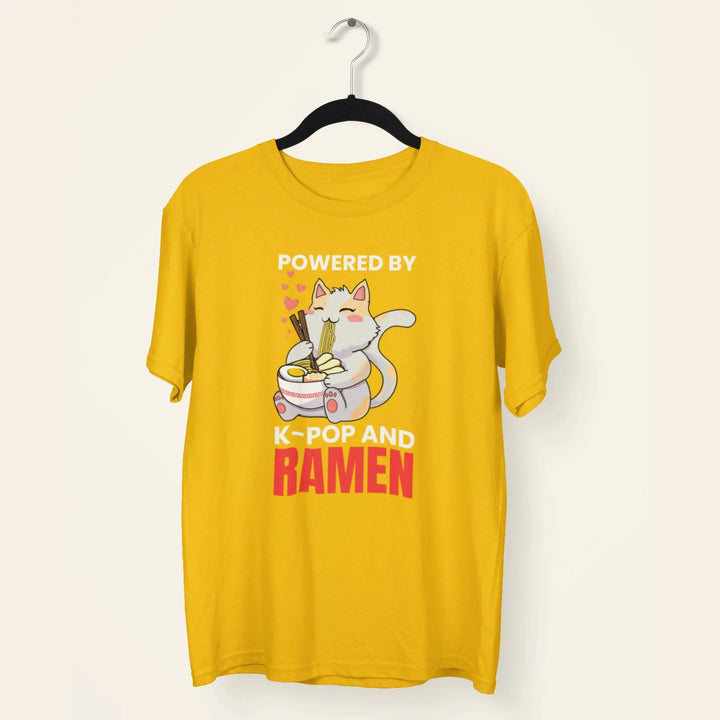 Powered By K-Pop And Ramen Unisex T-Shirt fashionfront