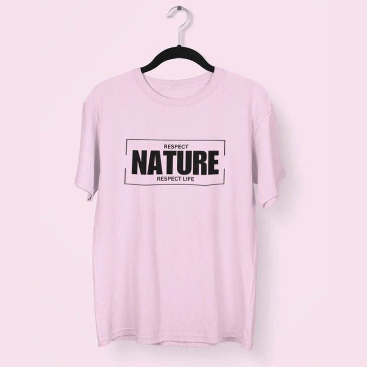 Respect Nature Respect Life Round Neck Half Sleeve Classic T-Shirt fashionfront