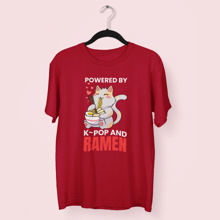 Powered By K-Pop And Ramen Unisex T-Shirt fashionfront