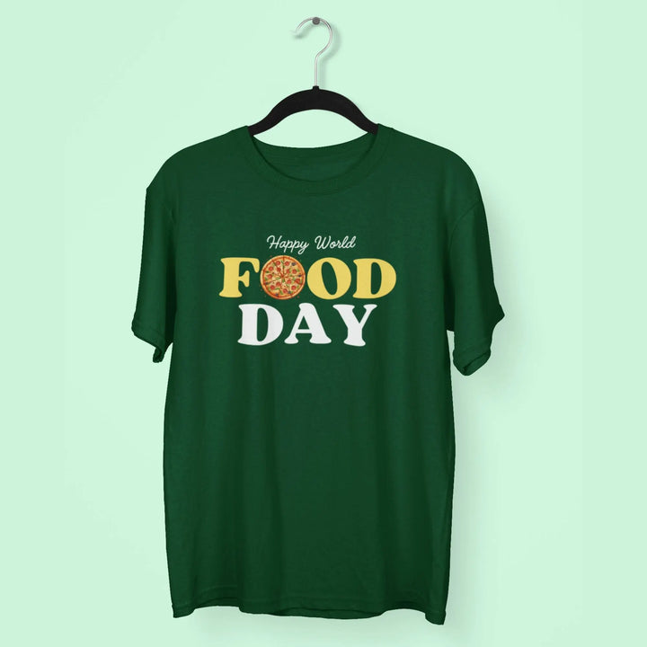 Happy World Food Day Round Neck Half Sleeve Classic T-Shirt fashionfront