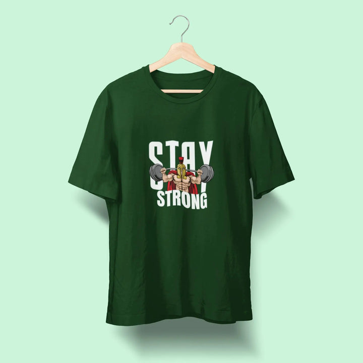 Men Stay Strong Gym Oversized Classic T-Shirt fashionfront