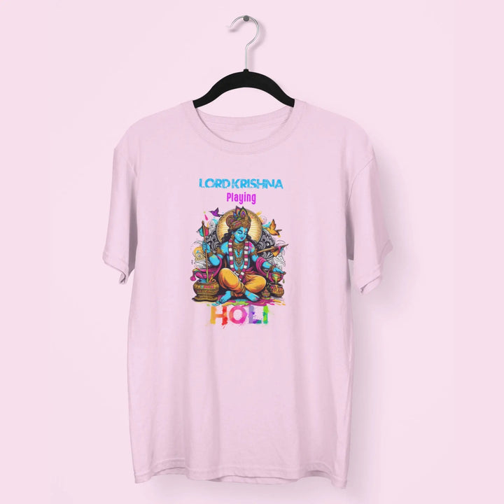 Lord krishna Playing Holi Unisex T-Shirt fashionfront