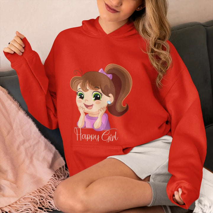 Happy Girl Unisex Hooded SweatShirt fashionfront