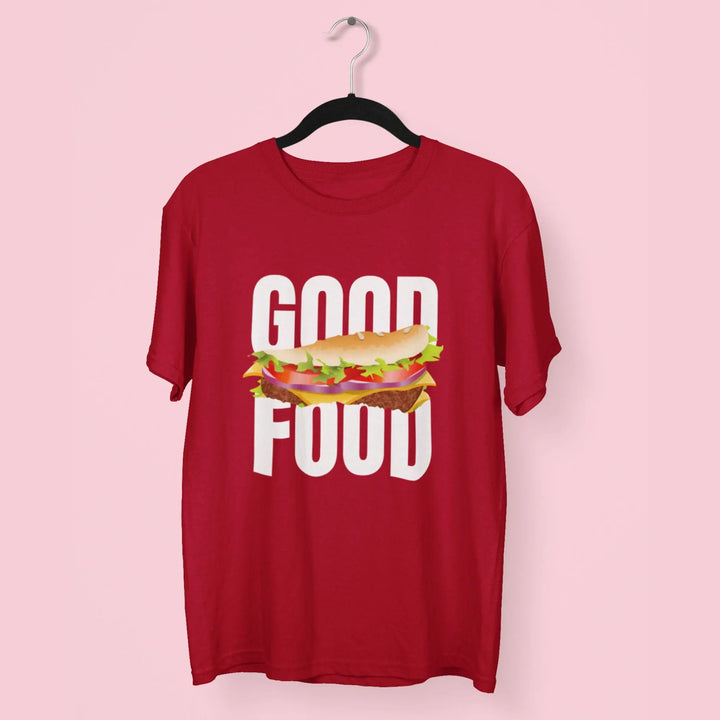 Good Food Round Neck Half Sleeve Classic T-Shirt fashionfront