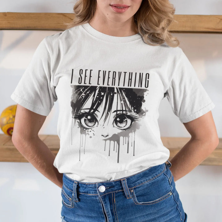 I See Everything Round Neck Half Sleeve Classic T-Shirt fashionfront