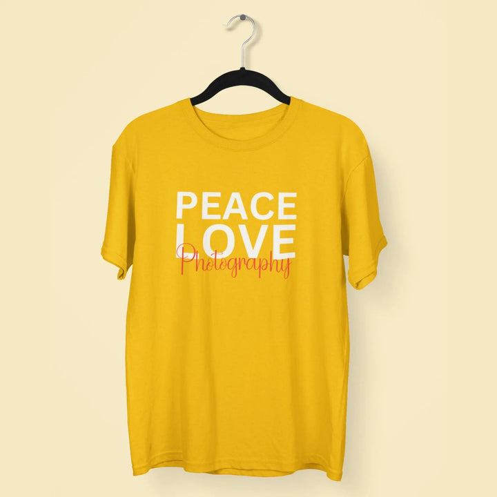 Peace Love Photography Unisex T-Shirt fashionfront