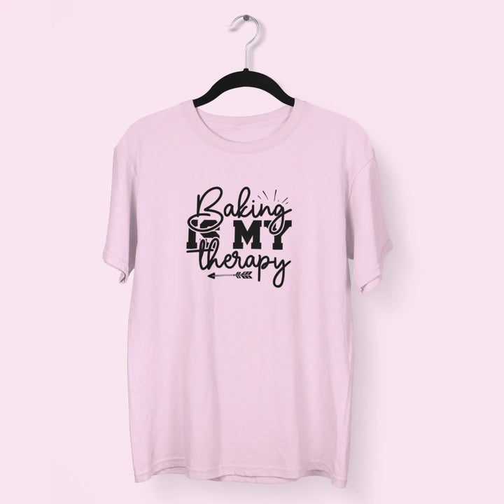Baking Is My Therapy Unisex T-Shirt fashionfront