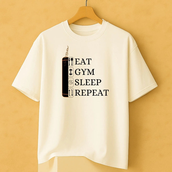 Eat Gym Sleep Repeat Oversize Classic T-Shirt fashionfront