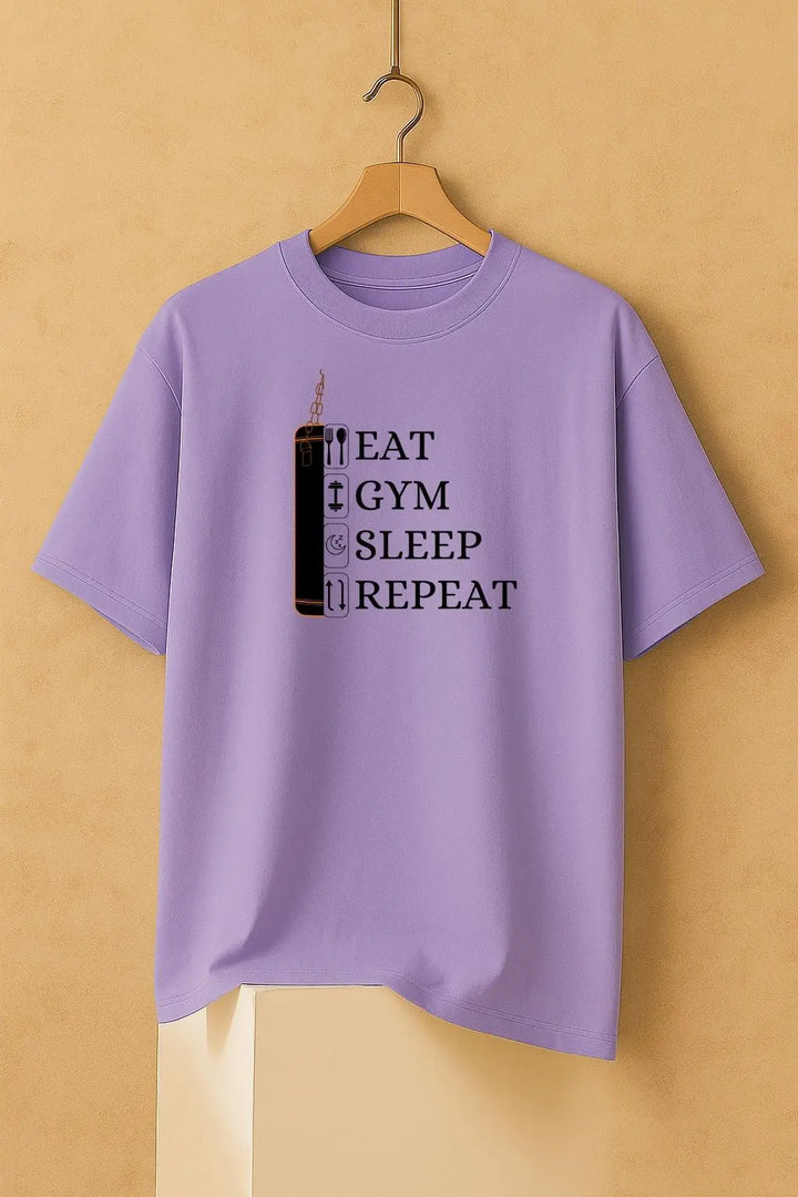 Eat Gym Sleep Repeat Oversize Classic T-Shirt fashionfront