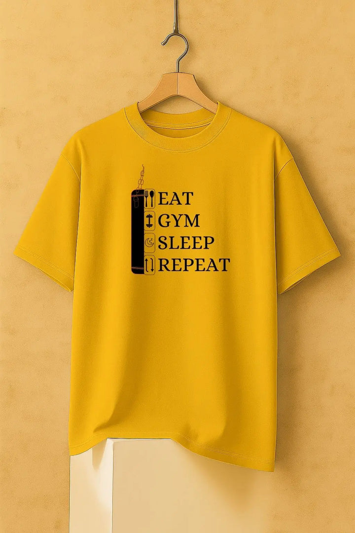 Eat Gym Sleep Repeat Oversize Classic T-Shirt fashionfront
