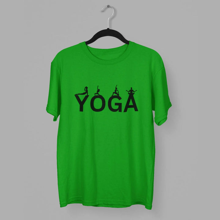 1 Yoga Round Neck Half Sleeve Classic T-Shirt fashionfront