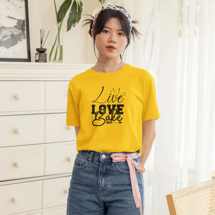 Live Love Bake Unisex T-Shirt fashionfront
