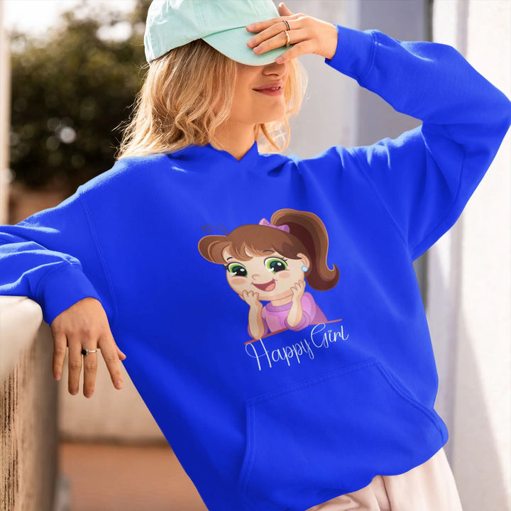 Happy Girl Unisex Hooded SweatShirt fashionfront