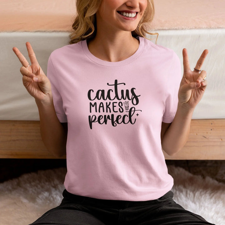Cactus Makes Perfect Unisex T-Shirt fashionfront