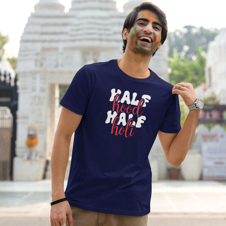 Half Hood Half Holi Unisex T-Shirt fashionfront