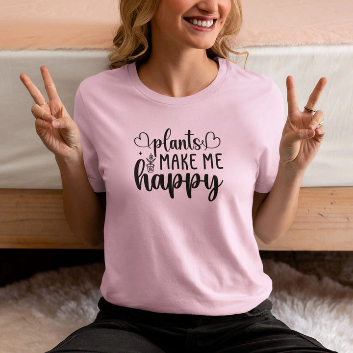 Plants Make Me Happy Unisex T-Shirt fashionfront