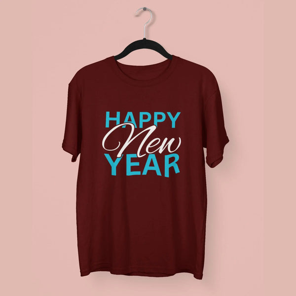 Happy New Year Round Neck Half Sleeve Classic T-Shirt fashionfront