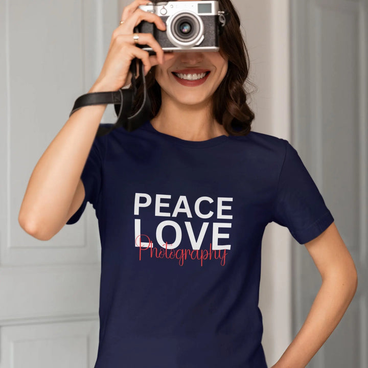 Peace Love Photography Unisex T-Shirt fashionfront