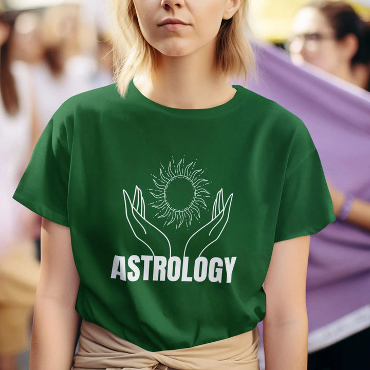 Astrology Round Neck Half Sleeve Classic T-Shirt fashionfront