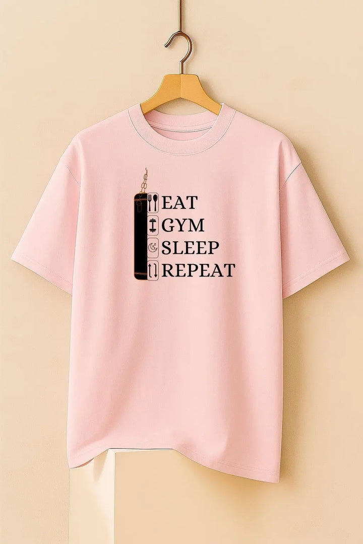 Eat Gym Sleep Repeat Oversize Classic T-Shirt fashionfront