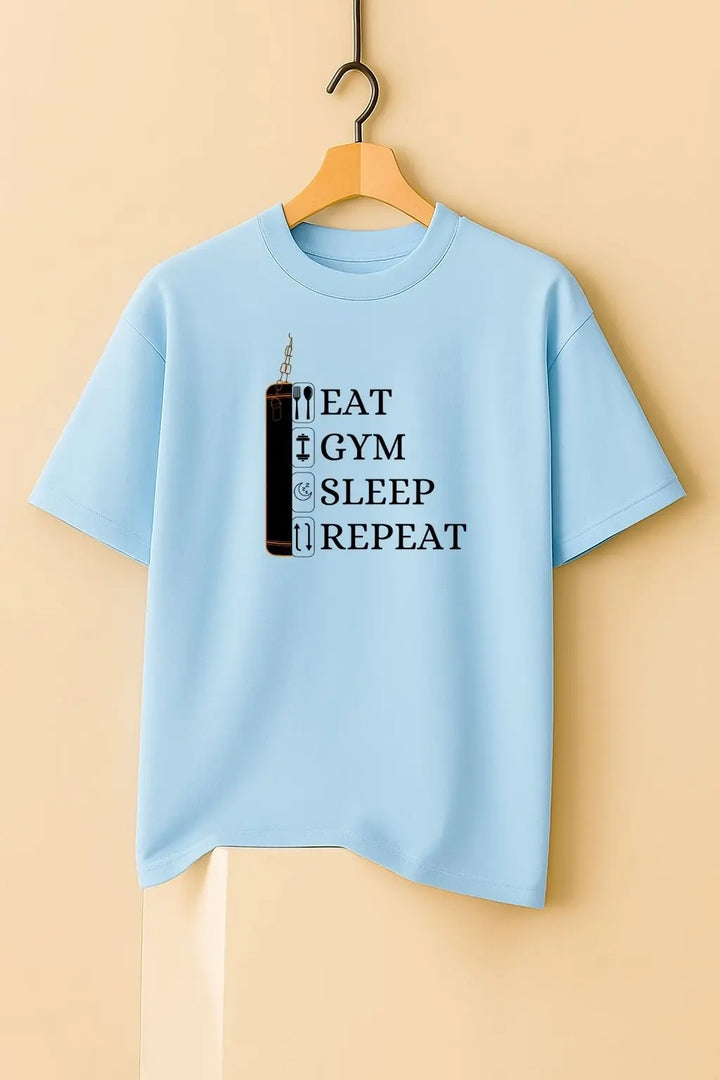 Eat Gym Sleep Repeat Oversize Classic T-Shirt fashionfront