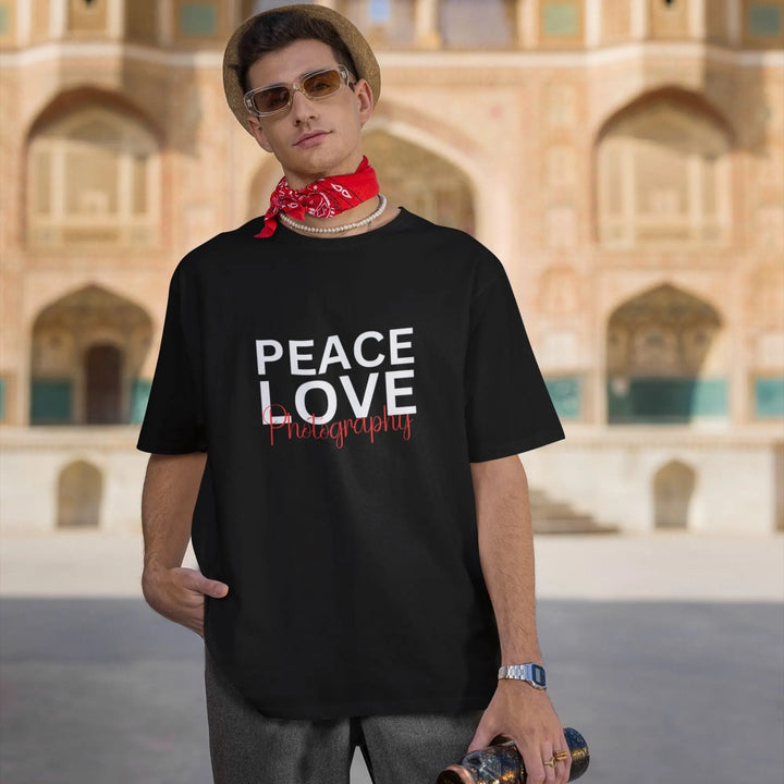 Peace Love Photography Unisex T-Shirt fashionfront