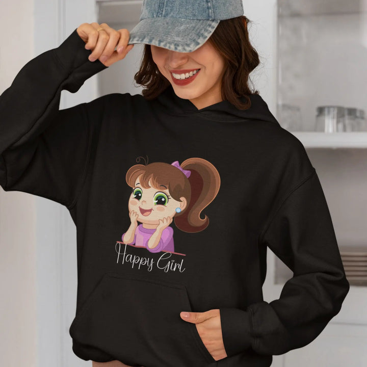 Happy Girl Unisex Hooded SweatShirt fashionfront