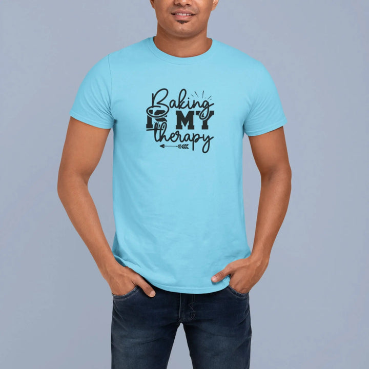 Baking Is My Therapy Unisex T-Shirt fashionfront