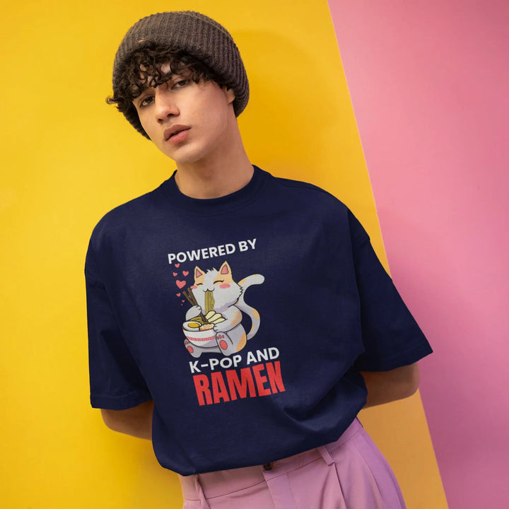 Powered By K-Pop And Ramen Unisex T-Shirt fashionfront