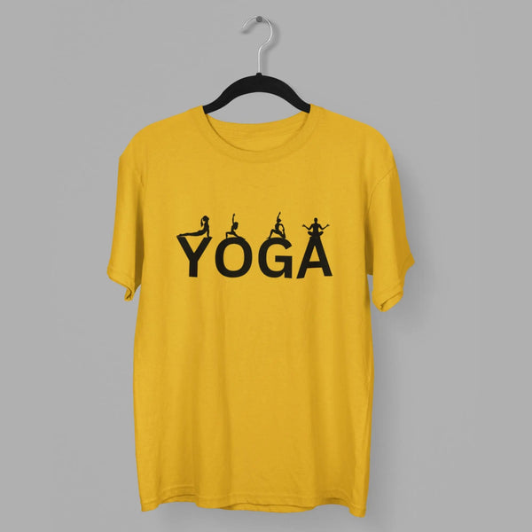 1 Yoga Round Neck Half Sleeve Classic T-Shirt fashionfront