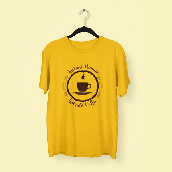 Instant human just add coffee classic t-shirt fashionfront