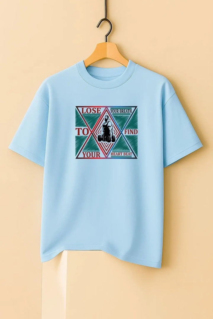 Lose Your Breath To Find Your Heart Beat Over Size Classic T-Shirt fashionfront
